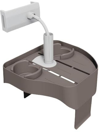 Table de – Tables de pour l'extérieur avec 2 porte-gobelets – Plateau de rangement antidérapant pour accessoires de spa pour baignoire, piscine gonflable extérieure, salle de bain à