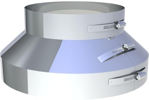 Jeremias DW-ECO 2.0 Wetterkragen Rand Abstandshalter Hinterlüftung 160mm Edelstahl Abgassystem CE-zertifiziert doppelwandig für Schornstein und Verbindungsleitungen