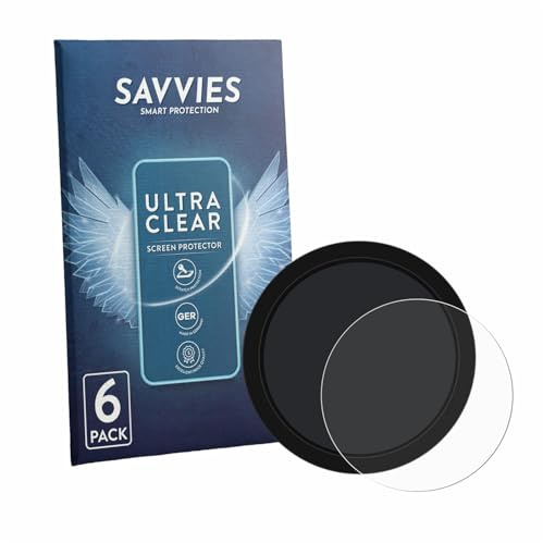 Savvies 6 Stück Schutzfolie für Shearwater NERD 2 dive computer Displayschutz-Folie Ultra-Transparent