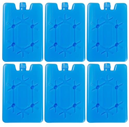 DXPETA 6-pack freezer block, reusable cooler ice pack, ultra cold ice cubes, cooling bag with extended cooling time, cooling box