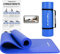 MSPORTS Gymnastikmatte Premium I Yoga Matte rutschfest und extra dick - inkl. Tragegurt + Übungsposter + Workout App I Hautfreundliche Sportmatte - 190x60x1,5 cm - Königsblau - Fitnessmatte, Yogamatte