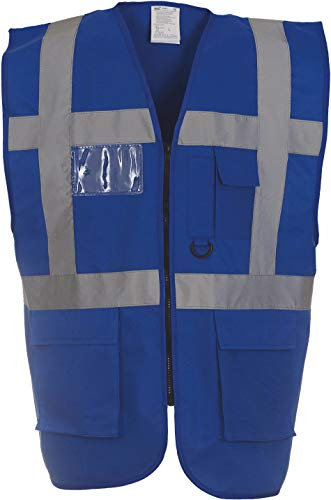 Yoko Multifunktionale Herren-Hochsicherheitsweste yk002/hvw801. XL königsblau