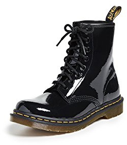 Dr. Marten 's 1460 Schwarz Patent Damen Schnürstiefel Stiefel,Schwarz (Black),38 EU
