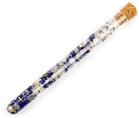 Aqua Lapis® Edelsteinstab Premium Intuition Bergkristall, Sodalith Edelsteinwasser M - 160x16mm