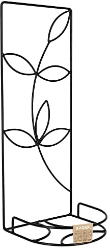 KADAX Pflanzenhänger, Blumentopfhalter aus Stahl, Blumenhänger, Wandgitter, Blumenregal für Innen, Pflanzen, Blumenhalter, Pflanzenregal, Wandhalterung, Deko, schwarz (Zweig)