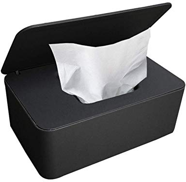 Feuchttüchter Box, Feuchtes Toilettenpapier Box, Feuchttücher Box Baby, Taschentuchspender Serviettenbox mit Deckel, Kunststoff Aufbewahrungsbox Feuchttücher Spender für Zuhause und Büro