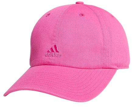 adidas Saturday Hat, Relaxed Fit Athletic Adjustable Cotton Baseball cap Cappellino, Pulse Magenta Rosa, Taglia Unica da Donna