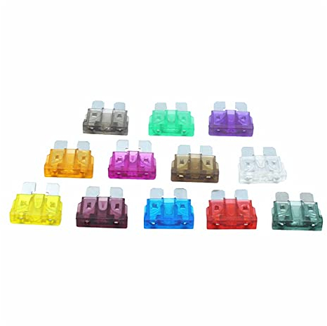 TONONE Sicherung 10 Stück Medium Auto Sicherungen Sortiment Standard Sicherung 5A 10A 15A 20A 25A 30A Auto Auto LKW Sicherung Set Auto Flachsicherungen (Size : 1A)