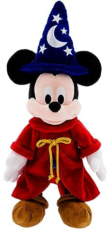 Disney Store Official Fantasia Collection: Medium 22 Inch Sorcerer Mickey Mouse Plush - Authentic, Soft & Cuddly Toy - Ideal for Fans & Kids