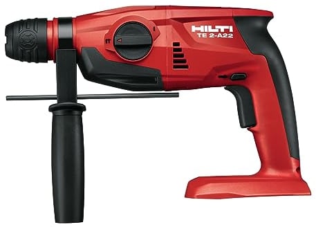 Hilti 2021420 Marteau perforateur à batterie TE 2-A22 (1.5 J, Tâches de forage avec 2 modes: avec et sans percussion, poids 2.7 kg, étui compris)