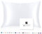 Silk Pillowcase for Hair and Skin, Ravmix Mulberry Silk Pillowcase with Hidden Zipper for Women/Girl/Men Standard 50×75cm, Pure White, 1PCS