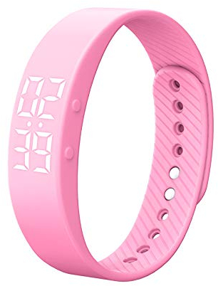 Fitnessuhr Schrittzähler Uhr Herren und Damen Digitale Armbanduhr Digitaluhr Sportuhren mit Messung des Schrittes, Kalorienverbrauchs und der Distanz
