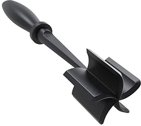 Meat Chopper Heat Resistant Hamburger Masher with Non-Slip Handle Nylon Ground Beef Chopper Tool Multifunctional Hamburger Chopper Beef Masher Non Stick Mix Chopper for Home Kitchen