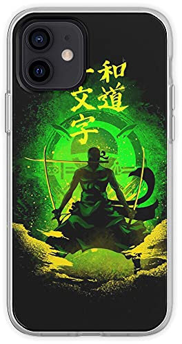 CRSMINE Personalized One Phone Case Piece Compatible with iPhone 15 16 Roronoa 14 12 13 11 Pro Max Plus XR X Xs Max Zoro Anti-Scratch Shock-Resistant Soft Protective TPU Case