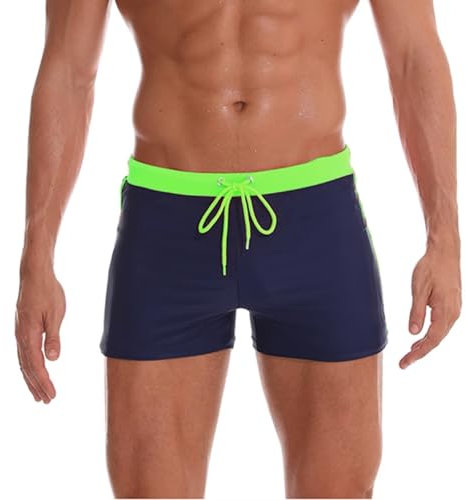 Générique Fantaisie Short Court Homme Grande Taille transbronzant Bermuda Bain Short de Noir Blanc 3XL Maillot de Bain Homme Sexy Vert Fluo L