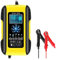 SHEHUALI Autoladegerät, Schnellladung 10A Autobatterie-Ladegerät 12V-24V Startladegerät Nass-Trocken-Blei-Säure-Digital-LCD for Auto-Motorrad-LKW(Yellow)
