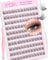EMEDA Cils auto-adhésifs 10mm Cils autocollants en grappe d'aspect naturel Kit de lash cluster pré-collés Pas de résidus collants Cils en grappe auto adhesive Pas besoin de colle (10mm-FT)