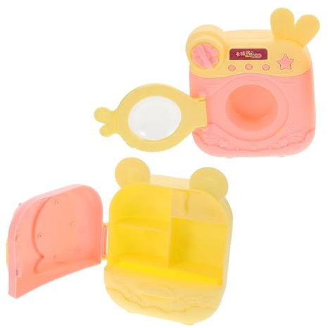 KONTONTY Mini Lavadora y Secadora para Lavadero Electrodoméstico De Juguete De Lavadora De