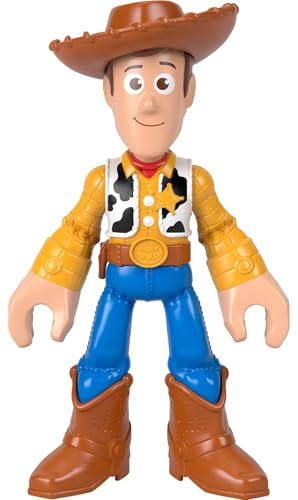 Imaginext Toy Story XL Figurine Woody 24 cm | Figurine Woody articulée avec tenue du film, inspirée par Disney Pixar Toy Story, JMD33
