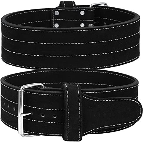Hawk Einzelne Zinke Gewichthebergürtel Männer & Frauen Gewichtheben Wettbewerb Gewichtheben 10mm IPF KDK Gürtel !!! schwarz groß