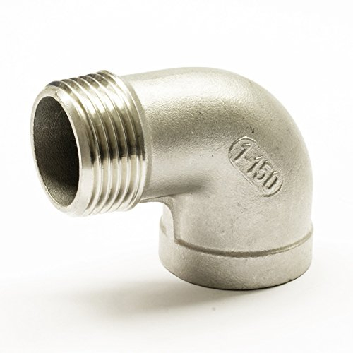 Edelstahl Fitting #92 Winkel 1/2 Zoll IG/AG 90° Rohrwinkel Gewindefitting