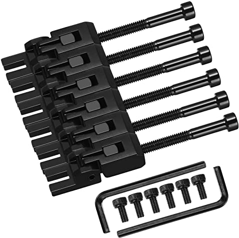 Satz von 6 Doppel Locking Systyem Locked Sättel für Gitarre Tremolo Bridge mit String Lock Schrauben