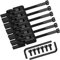 Satz von 6 Doppel Locking Systyem Locked Sättel für Gitarre Tremolo Bridge mit String Lock Schrauben