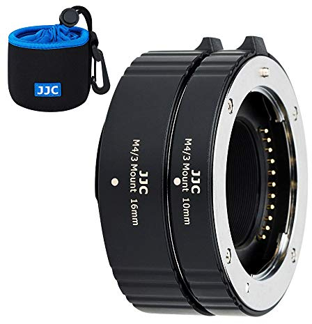 JJC Autofokus AF Zwischenringe 10MM 16MM für Olympus OM-1 E-M5 III E-M1X E-M10 III E-PL9 E-PL8 E-PL7 Panasonic G95 G90 G9 GH5 GX9 GX85 DSLR Kameras Objektiv