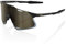 Sconosciuto Hypercraft, Sonnenbrille für Herren, matt-schwarz-gold-verspiegelte Gläser, universell einsetzbar, einheitsgröße