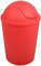 MSV Cubo de Basura AKO 5,5l con Tapa abatible roja, Rojo, 5,5 L