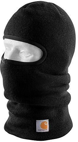 Carhartt Herren Knit Insulated Face Mask Winter-Hut, Schwarz, Einheitsgröße