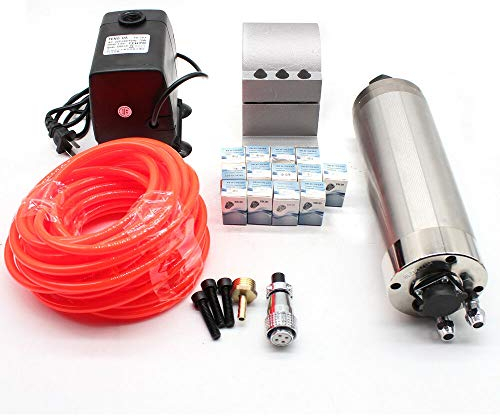 2200W Wassergekühlte Hochgeschwindigkeits Spindle Motor Φ80mm x Länge 214mm+ 13pcs ER20 Collet für CNC Gravieren Maschine