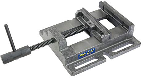 Pro-Lift-Werkzeuge Maschinenschraubstock mit Prismenbacke Breite: 150mm Schraubstock Bohrmaschinen-Schraubstock