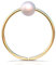 Gold Knorpel Ohrring - Dünn 20G 8mm Ring 3mm Weiß Perle - Gold gefüllt Helix Piercing Schmuck