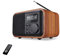 ZXNQ Portable Wooden Bluetooth Speaker Subwoofer with FM Radio Alarm Clock Remote Control Speaker, U disk/SD (TF) card playback