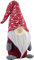 infactory Wichtel Weihnachten: Deko-Wichtel mit leuchtender Nase, batteriebetrieben, 34 cm hoch, rot (Wichtel mit Beleuchtung, Wichtel Dekoration, Leuchtendes)