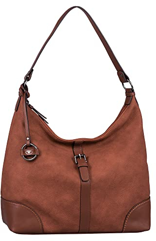 TOM TAILOR bags Becky Damen Hobo Bag Schultertasche Groß Braun