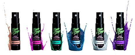 6er Set Color Haarspray je 40 ml 6 Farben Haarfarben Spray Farbspray Fasching Karneval Halloween Haarfärbespray farbig