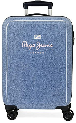 Pepe Jeans Lena Valigia da cabina blu 38 x 55 x 20 cm rigida ABS chiusura a combinazione laterale 34 L 2 kg 4 ruote bagagli a mano, blu, Taglia unica, Valigia cabina