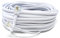 DRUT 10m, RJ11 to RJ11 Telephone Landline Cable ADSL (6P4C) Flat Lead High Speed BT Internet Broadband Male to Male Router, Modem, Phone Extension Wire (33ft, White)