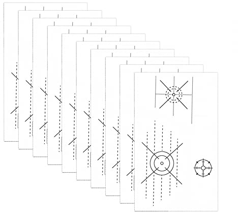 DONGKER Golf Impact Tape, 30 Stück Golf Schwungtrainer, Selbstlernende Sweet Spot- und Konsistenzanalyse, Golfschläger-Aufprallaufkleber für Hölzer, Eisen und Putter, je 10 Stück