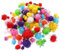 COHEALI 240 STK Goldener Fellknäuel Kranz Pompon Pompons Machen Stoff Flauschige Bälle Pom Pom Bälle Basteln DIY-kunsthandwerksball Spielzeug Polyester Haarball Kind Handball Selbstgemacht