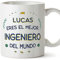 MUGFFINS Tazas Personalizadas para INGENIERO hombre - En Español - Mejor del Mundo - 11 oz / 330 ml - Regalo Personalizable original y divertido