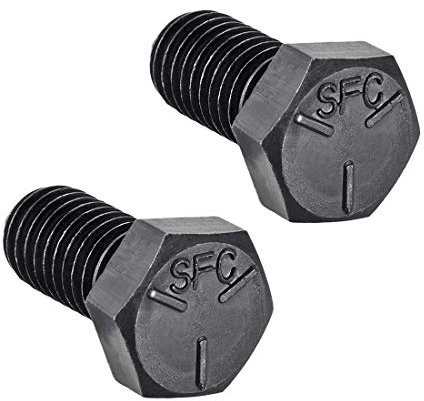 XYWHPGV 1/2 ''-131'' Vis à tête hexagonale Boulons de fixation Grade 5 UNC Acier au carbone Noir 2pcs(e97fd a2ce7 2edc7 00edc b4c51 267fc