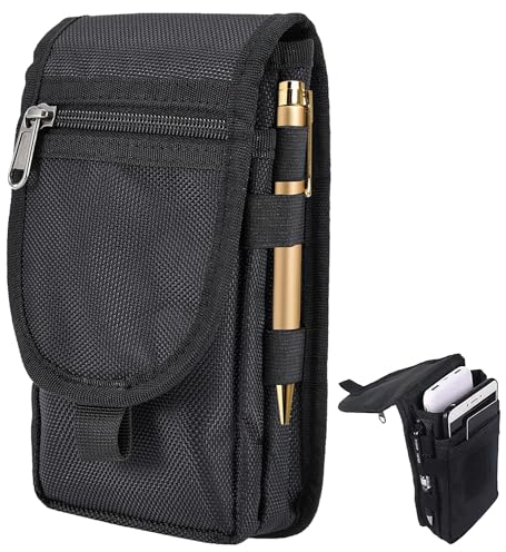 Große Smartphonetasche Gürteltasche Handy Gürteltasche Handy Holster Gürtel Tasche Handytasche Gürtel für iPhone 15 14 13 12 11 Pro Max Samsung Galaxy Handytasche Werkzeughalter Geschenke für Männer