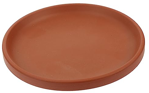 Sosoport Keramik-blumentopf-untertasse Rund Cotta-blumentopf-tablett Drainage-tropfschalen