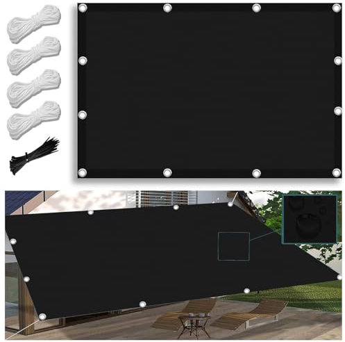 Sonnensegel 2.5X3.5M Wasserdicht Rechteckig Multi Farbe und Größe Sonnensegel Balkon UV Schutz Sonnenschutz Markise Mit Ösen Und Kordel für Balkon Terrasse Garten