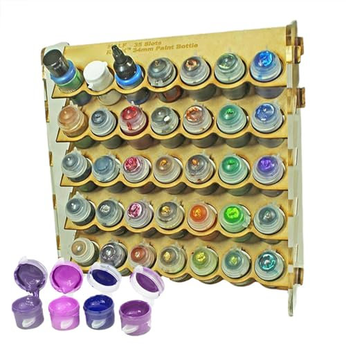 Rastrelliera Per Bottiglie Di Vernice - Espositore Per Bottiglie Di Vernice, Rganizer Colori Modellismo Espositore Per Bottiglie Colori, Porta Colori Per Modellismo, Postazione Per Pittura E Supporto
