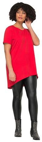 Angel of Style Damen große Größen Übergrößen Plus Size Longshirt, Rundhals, Halbarm, gerundeter Saum Lychee 44 832019530-44
