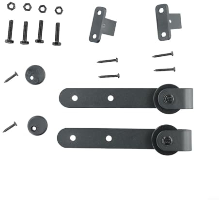 Schlankes und funktionales Schrank-Schiebetür-Set, für rustikalen, modernen, minimalistischen Stil